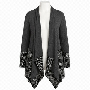 Avenue Open Front Draped Cardigan Sweater - Plus Size 26/28